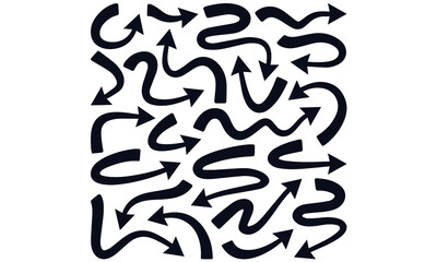 arrow vector design black and white 