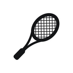 tennis racket icon design black