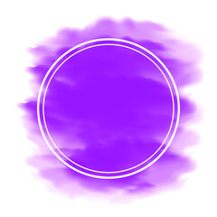 gradient smoke purple rame with place for text 