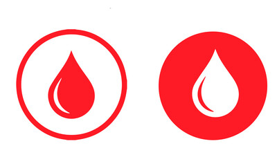 drop of blood vector design 