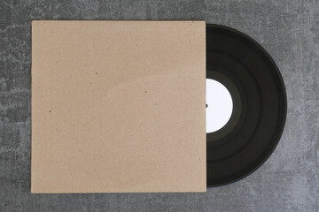 vinyl record and generic sleeve