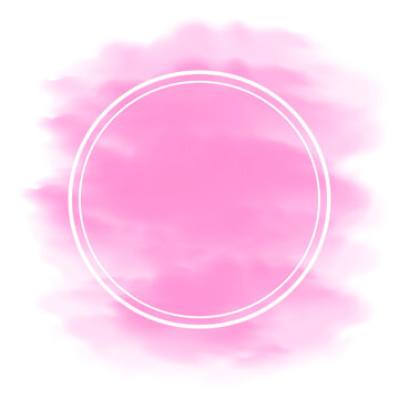 gradient smoke pink frame with place for text 