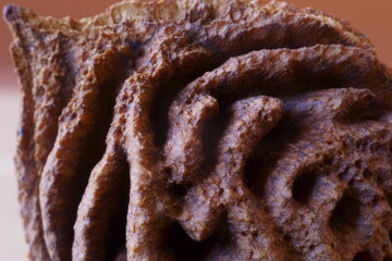 Brown texture - peach kernel