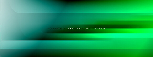 Obraz premium Motion concept neon shiny lines on liquid color gradients abstract backgrounds. Dynamic shadows and lights templates for text