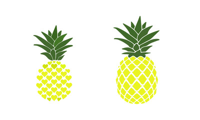 pineapple vector design illustration fruit summer