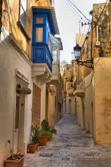 Fototapeta na wymiar Cityscape of the city of Rabat in Gozo, Malta