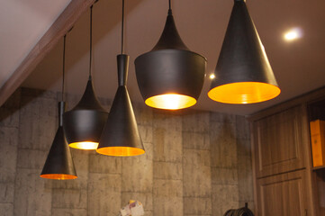 Fancy ceiling lamps. Interior Design