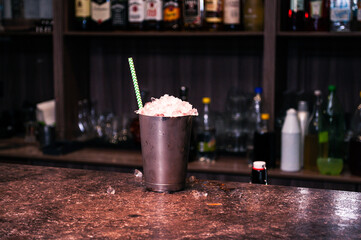 Cocktails on the bar