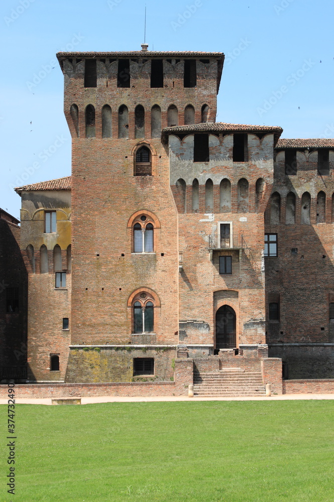 Sticker saint george castle in mantua, italy