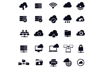 Network Technology icons vector design 