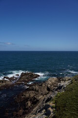 Coastal landscape in San Cibrao San Ciprian. Galicia, Spain