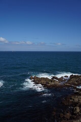 Coastal landscape in San Cibrao San Ciprian. Galicia, Spain