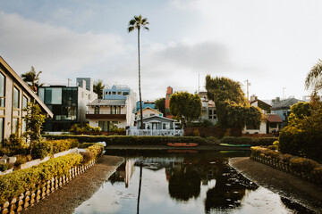 View of the Venice Canals, California