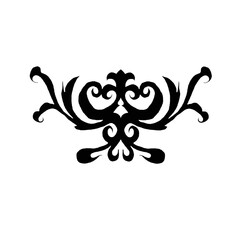 black and white drawing in the style of a mehendi tattoo looks like a chandelier with candelabra and a pattern and for typography above the text or letter
