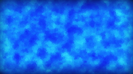 Retro style digital water color backdrop in light blue and white tones. Cool blurred simple design of wet drop surface. Halftone transparent gradient illustration. Beautiful artistic pastel aqua cover