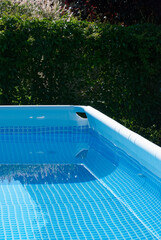 garden pool - garden architecture in summer