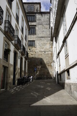Fototapeta na wymiar Santiago de Compostela, historical city of Galicia. La Coruna, Spain