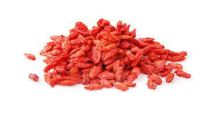 Goji on white background