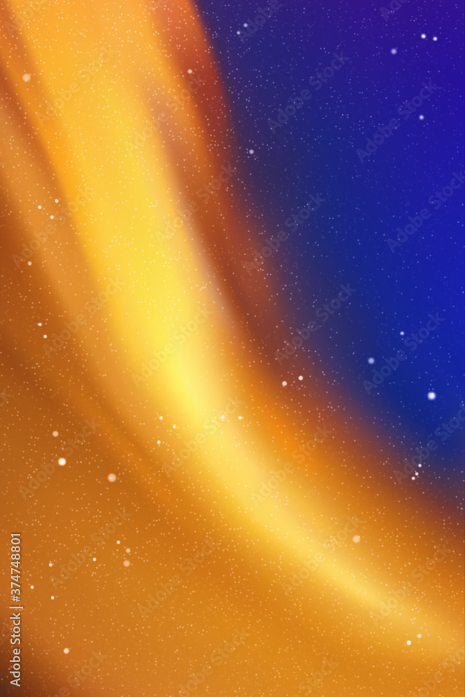 Poster night starry sky. northern light, aurora borealis. abstract background
