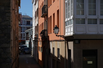 Fototapeta na wymiar Building in Viveiro, historical village of Lugo. Galicia,Spain