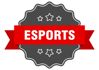 esports label. esports isolated seal. sticker. sign