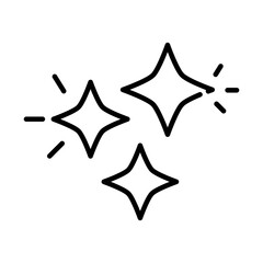 stars decoration ornament festive line style icon vector