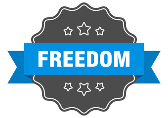 freedom label. freedom isolated seal. sticker. sign