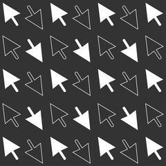 cursor pattern vector. click icon texture