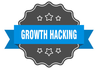 growth hacking label. growth hacking isolated seal. sticker. sign