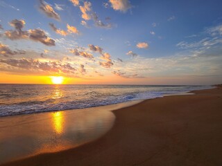 sunset on the beach