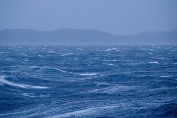 Bad weather at Nassau Bay near the Cap Horn
