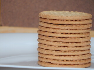 Marie Biscuit(Biscoito Maria). Traditional biscuit from Brazil.