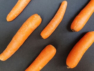 carrot of natural origin to prepare vegetarian food
