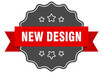new design label. new design isolated seal. sticker. sign