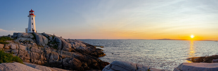 Coucher de soleil à Peggys Cove