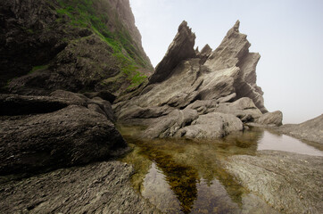 Paroi rocheuse - Parc national du Bic - Quebec - Sepaq