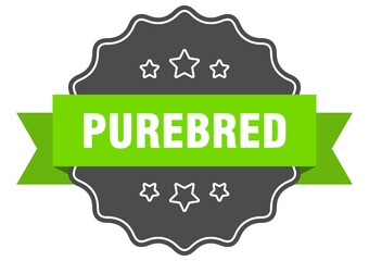 purebred label. purebred isolated seal. sticker. sign