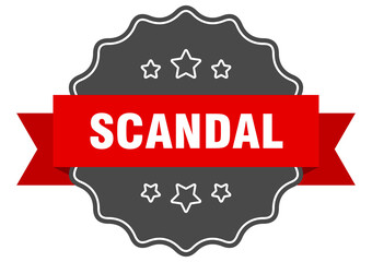 scandal label. scandal isolated seal. sticker. sign