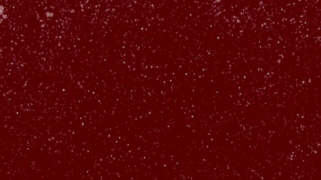 Snow animation winter snowflakes frosty red background