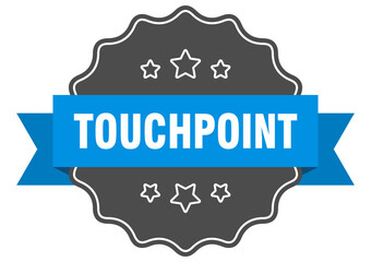touchpoint label. touchpoint isolated seal. sticker. sign