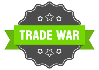 trade war label. trade war isolated seal. sticker. sign