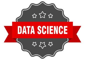 data science label. data science isolated seal. sticker. sign