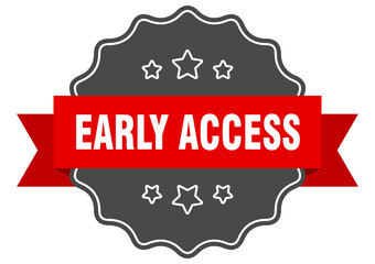 early access label. early access isolated seal. sticker. sign