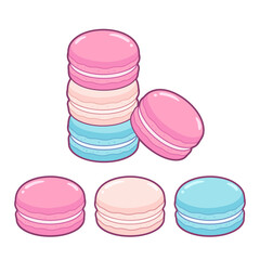 Macaron cookies drawing