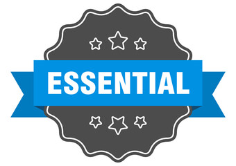 essential label. essential isolated seal. sticker. sign