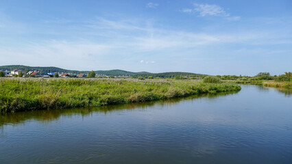 Fototapeta na wymiar Miass river in South Ural, Russia.