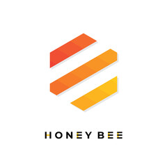 simple honey comb logo design