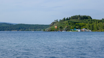 Fototapeta premium Pure Lake Turgoyak in the Urals, Russia
