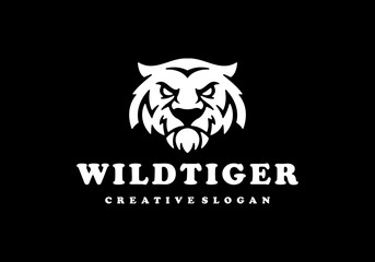 tiger logo creative vintage emblem template