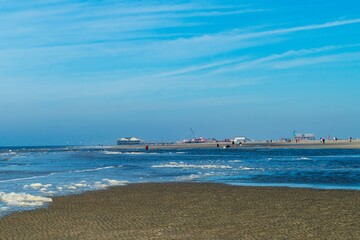 Beach of St. Peter-Ording in Germany 